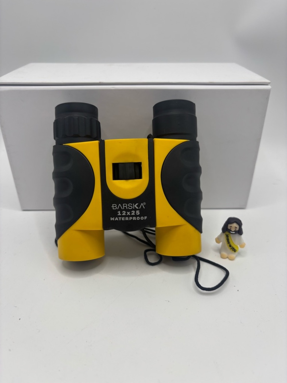 12x25 Waterproof Compact Binoculars - Yellow & Black